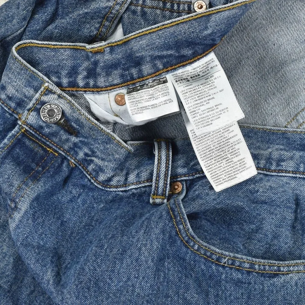 Levi's 501 Original Fit Button Fly Denim Jeans Blue Men's Size 44x30
